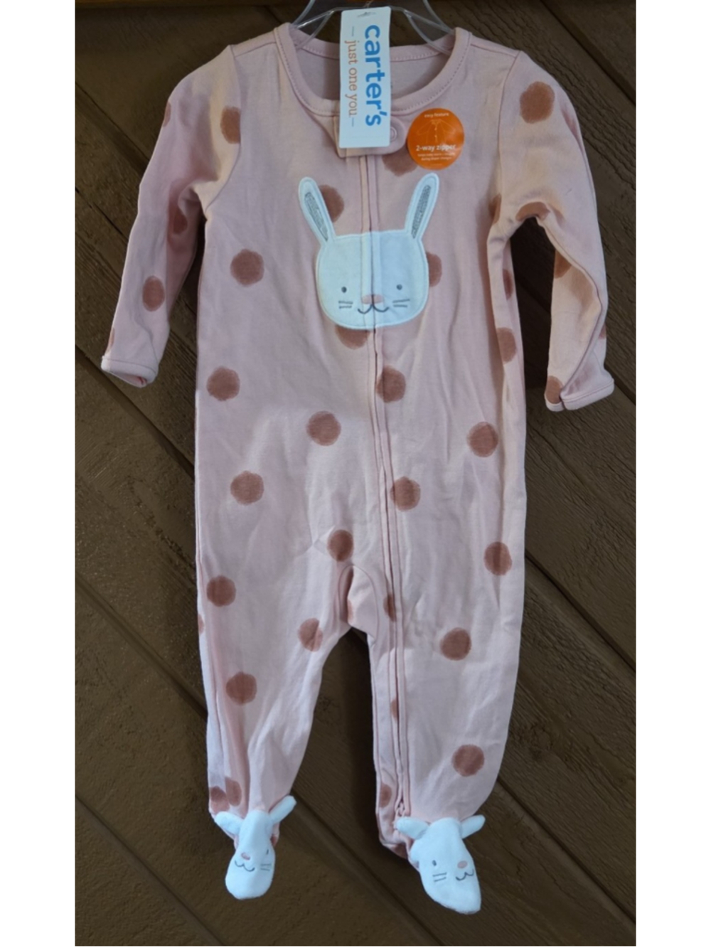 Carter's Baby Girl Bunny Sleeper size 9 months